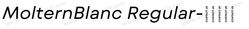 MolternBlanc Regular字体转换